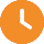 Orange clock icon