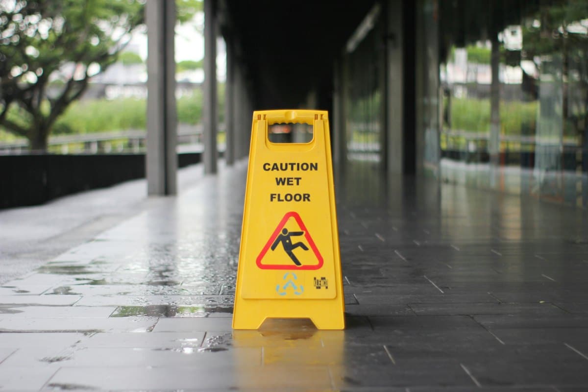 Wet floor sign